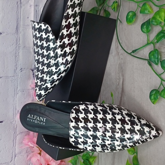 Alfani Step N Flex Serrise Houndstooth Mule NWOB - Picture 6 of 7